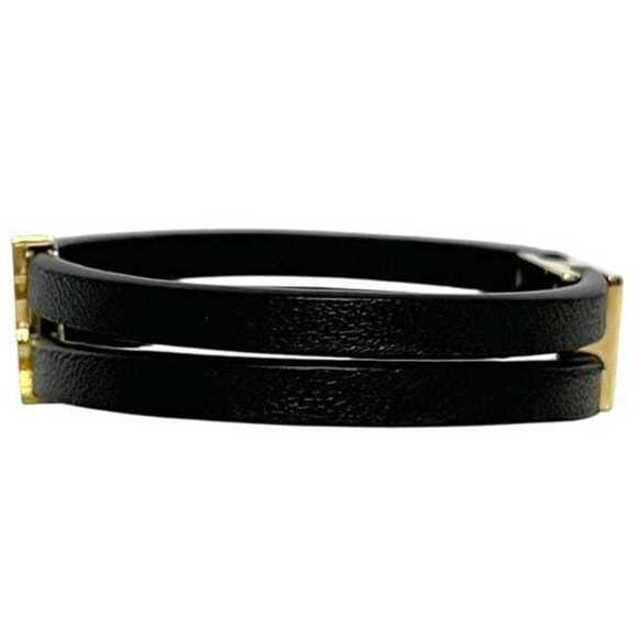 Saint Laurent Bracelet ec-24949 Black YSL Leather SAINT LAURENT PARIS Double-... - Picture 3 of 11